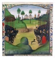 Francais 76, fol. 20v, Bataille de Buironfosse (1339)